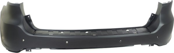 Primed (Ready to Paint) Rear Bumper Cover for Dodge Durango 2014-2015 Citadel, Limited, SXT, R/T Models, with Blind Spot and Parking Aid Sensor Holes, Replacement