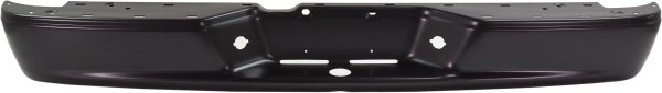 Step Bumper Face Bar for 2005-2011 Dodge Dakota, Without Pad, with Pad Provision, Without Mounting Bracket, Painted Black, Fits All Cab Types, Replacement