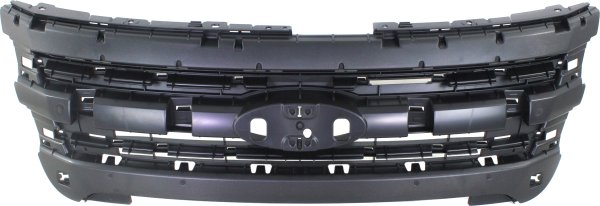 Header Panel for Ford Explorer 2011-2015 / Explorer Police 2013-2015, Inner Grille Mounting Panel, Black, Suitable for Police, 3.7L Engine, Replacement