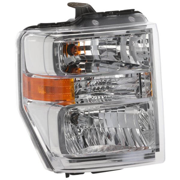 Headlight Assembly for Ford Econoline Van 2008-2014, Right (Passenger) Side, Halogen, Aero Style, Replacement