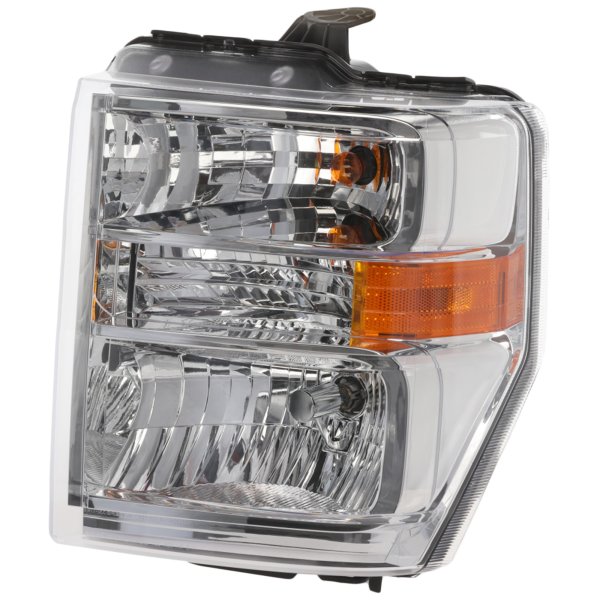 Headlight Assembly for Ford Econoline Van 2008-2014, Left (Driver), Halogen, Aero Style, Replacement