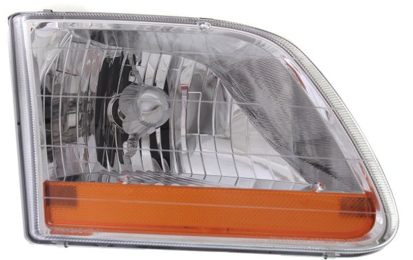 Headlight Assembly for Ford F-150 2001-2003, Right (Passenger), Halogen, Harley-Davidson Edition Model, Replacement