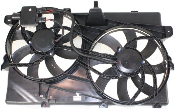 Radiator Fan Assembly for Ford Edge/Lincoln MKX 2007-2009, with Tow Package, Up to 5-4-2009, with Control Module, Replacement