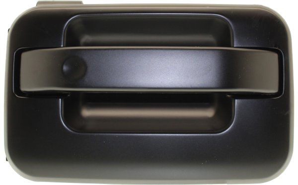 Front Exterior Door Handle Right (Passenger) for Ford F-150 2004-2022, Lincoln Mark LT 2006-2008, Primed (Ready to Paint) Black, w/o Keyhole, w/ Plastic Connector, Replacement