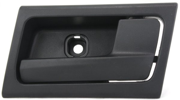 Front Interior Door Handle for Ford Crown Victoria / Mercury Grand Marquis 2003-2011, Right (Passenger), All Black (=Rear), Replacement