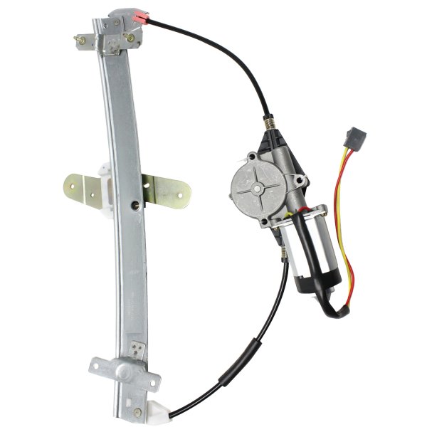 Front Window Regulator with Power Motor for Ford Crown Victoria 1992-2011, Left (Driver), Replacement