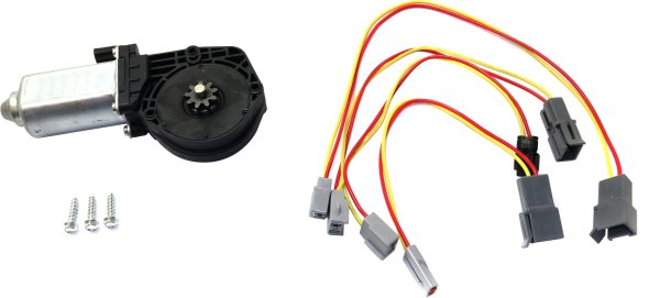 Window Regulator Motor for Ford F-Series / Bronco 1981-1996, Front, Right (Passenger) Side, Fits Rear, Replacement