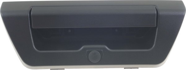Tailgate Handle for Ford F-150 2015-2017 XL/XLT Models, Textured Black, Power Locking, with Camera Hole, without LED Light Hole, Replacement
