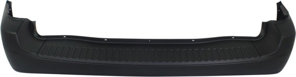 Primed (Ready to Paint), Smooth Finish Rear Bumper Cover for Ford Freestar 2004-2007, Base/S/SE Models without Back-Up Sensor Holes, Replacement