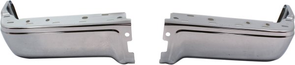 Chrome Step Bumper Face Bar for Ford F-150 2009-2014, Styleside, Without Pad, with Pad Provision, Without Mounting Bracket, Excludes Raptor Model, Without Rear Object Sensors Holes, Replacement