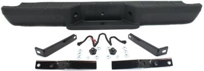 Step Bumper for Ford Ranger 1993-2011, Includes Face Bar and Pad with Pad Provision, Powdercoated Black, Hitch Style, Fleetside, Comes with Mounting Bracket, Replacement