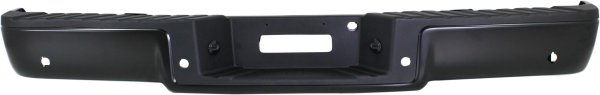 Step Bumper, Face Bar and Pad for Ford F-150 (from 9th August 2005), Lincoln Mark LT (from 8th August 2005), Powdercoated Black, Pull Bar Style, with Rear Object Sensor Holes, without Mounting Bracket, Replacement