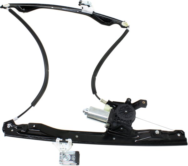 Front Window Regulator with Power Motor for Chevrolet Trailblazer 2002-2009, Left (Driver), Replacement