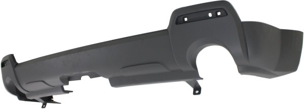 Lower Rear Bumper Cover for GMC Terrain 2010-2015, Textured, Excluding Denali Model, Without Chrome Package, With Dual Exhaust Holes, Replacement
