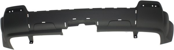 Rear Bumper Cover for GMC Terrain 2010-2015, Lower Textured, Excluding Denali Model, with Chrome Package, without Dual Exhaust Holes, Replacement