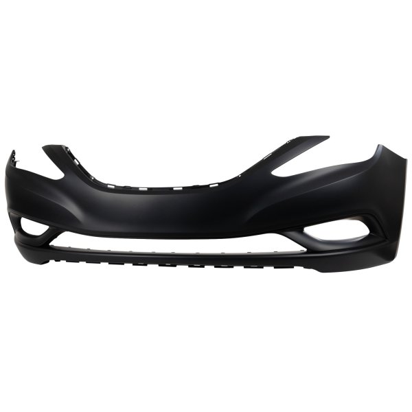 Front Bumper Cover for Hyundai Sonata 2011-2013, Primed (Ready to Paint), Excludes Hybrid Model, Replacement