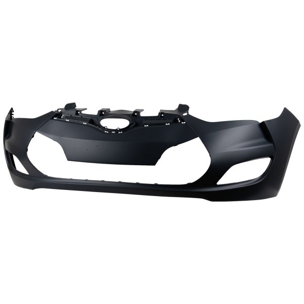 Front Bumper Cover for Hyundai Veloster 2012-2017, Primed (Ready to Paint), without Turbo, 1.6L Engine, Replacement