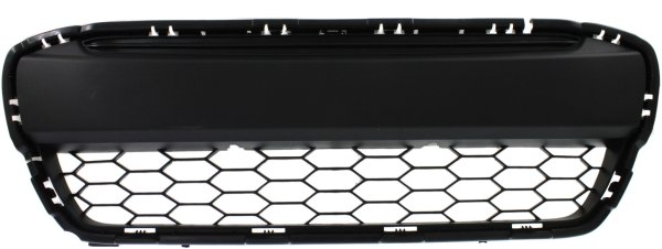 Front Bumper Grille for Honda Civic 2012-2013, Textured Gray, Coupe, Excluding Si Model, Replacement