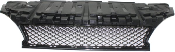 Front Bumper Grille for Honda Civic 2014-2015, Textured Black, Excludes SI Model, Coupe, Replacement