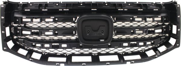 Textured Black Shell and Insert Grille for Honda Pilot 2012-2015, Replacement
