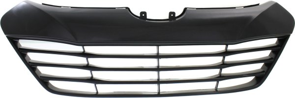Paintable Grille Shell and Insert for 2010-2015 Hyundai Tucson, Includes Upper Molding, Excludes Fuel Cell Model, Replacement