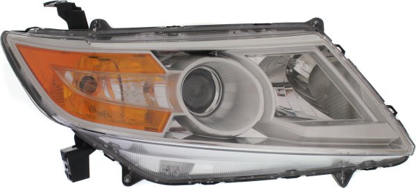 Headlight for Honda Odyssey 2011-2013 Right (Passenger), Lens and Housing, Xenon, Without HID Kit, Replacement