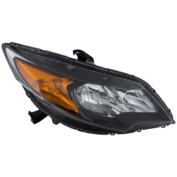 Headlight Assembly for Honda Civic Coupe, 2014-2015, Right (Passenger) Side, Halogen Light, Replacement