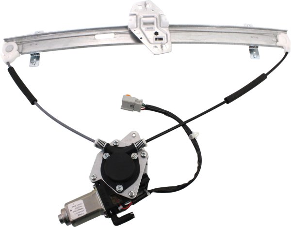 Front Window Regulator with Motor for Honda Pilot 2003-2008, Power, Left (Driver), 6-pins, Replacement