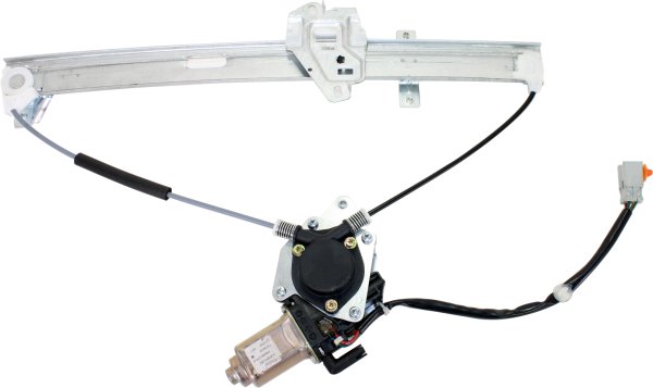 Front Window Regulator with Power Motor for FIT 2007-2008, Left (Driver) Side, Replacement