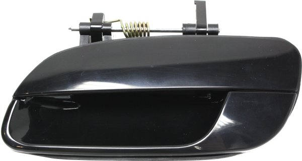 Rear Exterior Door Handle for Hyundai Elantra 2001-2006, Left (Driver), Smooth Black, Plastic, Replacement