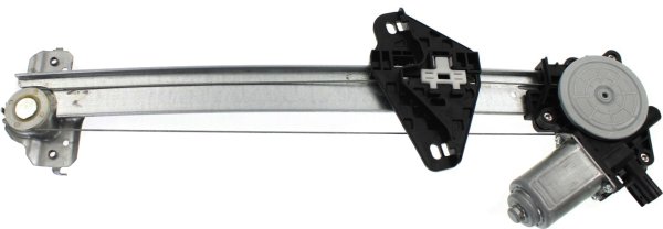 Power Rear Window Regulator with Motor for 2009-2014 Models, Left (Driver) Side, 2 Pins, Replacement