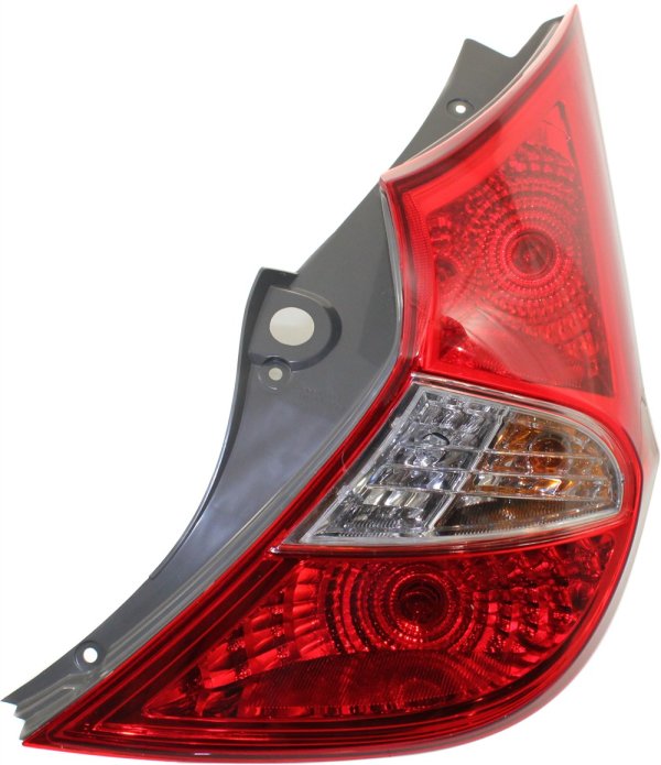 Tail Light Assembly for Hyundai Accent Hatchback, Right (Passenger) Side, Compatible for Years 2012-2017, Replacement