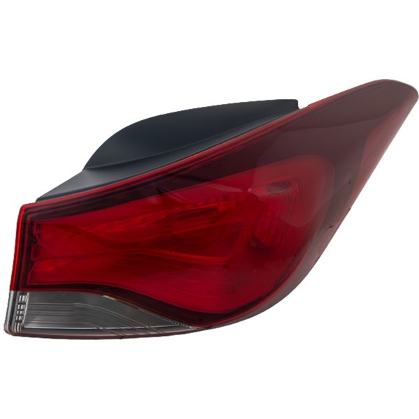Tail Light Assembly for Hyundai Elantra Sedan, 2014-2016, Right (Passenger), Outer, Halogen, USA Built Vehicle, Replacement