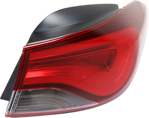 2011 - 2016 Hyundai Elantra Rear Tail Light Assembly Replacement / Lens / Cover - Right (Passenger) Side Outer