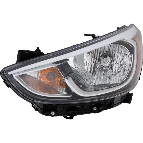 2015 - 2017 Hyundai Accent Headlight Assembly - Left (Driver)