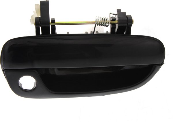 Front Exterior Door Handle for Hyundai Accent 2000-2006, Right (Passenger), Smooth Black Plastic, with Keyhole, Suitable for Hatchback/Sedan, Replacement