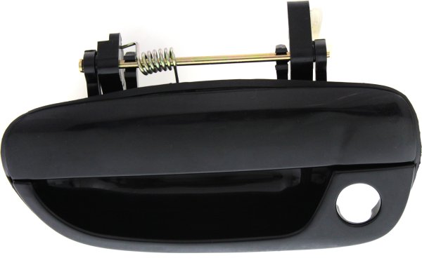 Front Exterior Door Handle for Hyundai Accent 2000-2006, Left (Driver), Smooth Black Plastic with Keyhole, Suitable for Hatchback/Sedan, Replacement