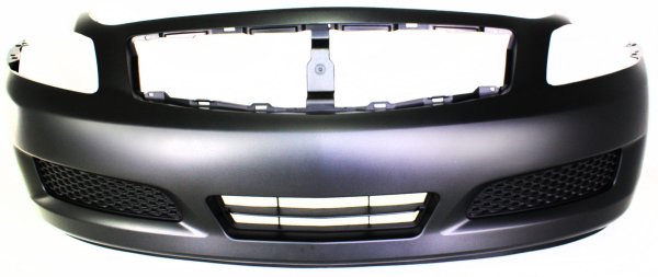 Front Bumper Cover for Infiniti G35 (2007-2008), G37 (2009-2009), Primed (Ready to Paint), without Sport or Technology Package, Sedan, Replacement