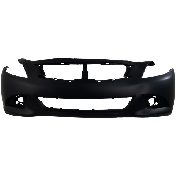 Front Bumper Cover for Infiniti G37/G25 (2010-2013) and Q40 (2015), Primed (Ready to Paint), Fits Base/Journey Models, Sedan, Replacement