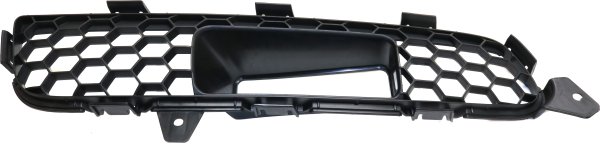 Front Bumper Grille Left (Driver) for INFINITI EX35/EX37/QX50 (2008-2015), Textured Black Plastic, with Technology Package and Intelligent Cruise Control, Cover Finisher, Replacement