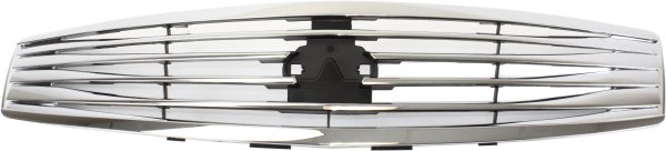 Grille for Infiniti G35 (2007-2008), G37 (2009-2009), Sedan, Plastic Material with Chrome Shell and Insert, Replacement