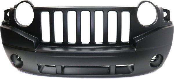 Front Bumper Cover for Jeep Compass 2007-2010, Primed (Ready to Paint), Without Rallye Package, Replacement