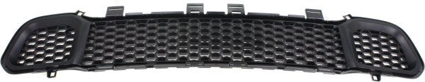 Front Bumper Grille for Jeep Cherokee 2014-2018, Textured, for Models without Adaptive Cruise Control: Latitude, Limited, North, Overland, Sport, Replacement