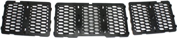 Honeycomb Insert Textured Black Shell and Insert Grille for 2014-2016 Jeep Grand Cherokee, Code MFF, MFE, MFK, Replacement