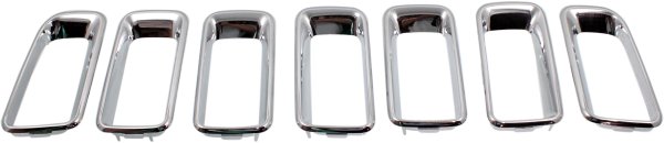 Grille Molding for Jeep Compass 2011-2017, Chrome Insert, 7-Piece Kit, Replacement