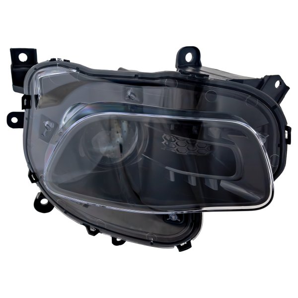 Headlight Assembly for Jeep Cherokee 2014-2018, Right (Passenger) Side, Halogen, with Black Trim, Replacement