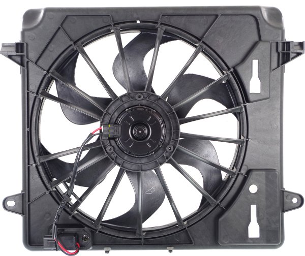 Radiator Fan Assembly for Jeep Wrangler (JK) 2007-2011, Includes Resistor, Replacement
