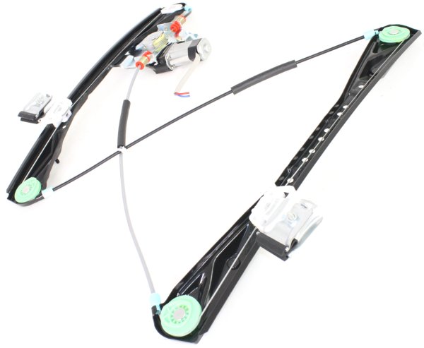 Front Window Regulator for LS 2000-2002, Right (Passenger), Power Operated, with Motor, Replacement
