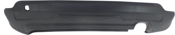 Rear Bumper Cover for Jeep Compass 2011-2017, Lower Fascia, Textured Finish, Without Tow Hook Holes, With Tow Bracket Holes, Replacement