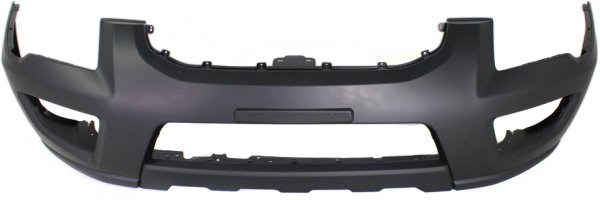 Front Bumper Cover for Kia Sportage 2005-2010, Primed (Ready to Paint), Mesh Type Grille, w/o Luxury Package, Replacement